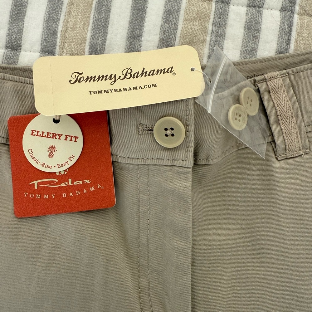 Tommy Bahama Relax Everyday Sz 6 Ellery Fit Khaki Shorts $88 Womens L9 - Picture 7 of 11